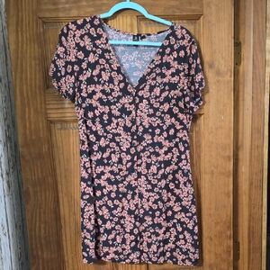 Volcom Floral Button-Down Dress